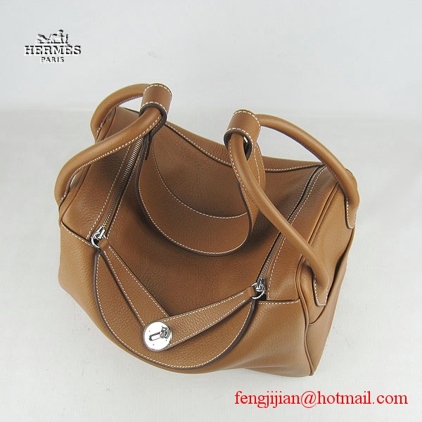 Hermes Women Shoulder Bag Light Coffee 6208