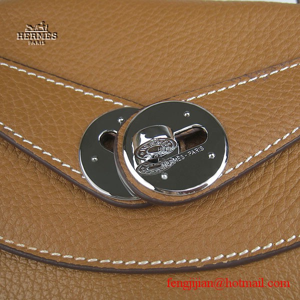 Hermes Women Shoulder Bag Light Coffee 6208