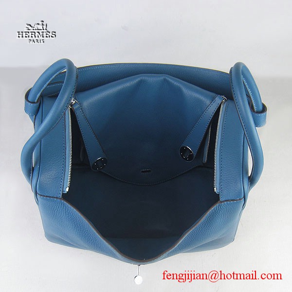 Hermes Lindy Women Shoulder Bag Blue 6208