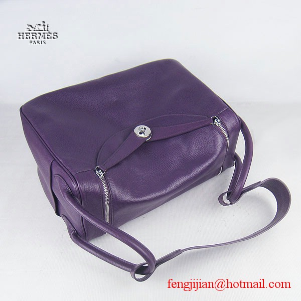 Hermes Women Shoulder Bag Light Purple 6208