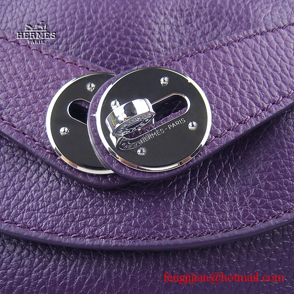 Hermes Women Shoulder Bag Light Purple 6208