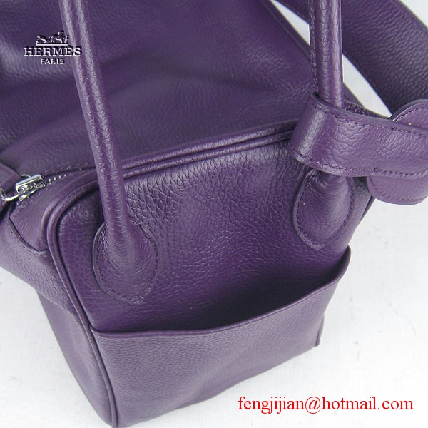 Hermes Women Shoulder Bag Light Purple 6208