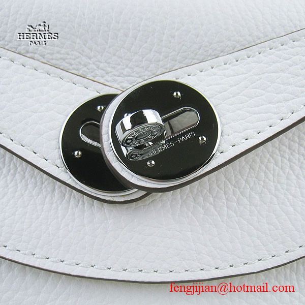 Hermes Women Shoulder Bag White 6208