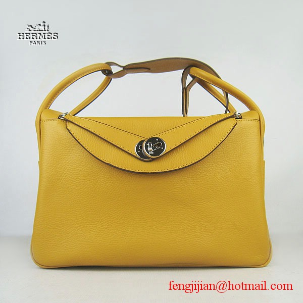 Hermes Women Shoulder Bag Yellow 6208