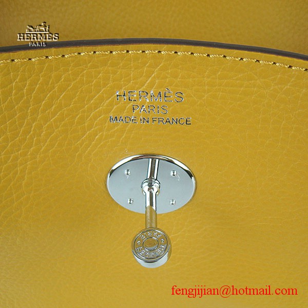 Hermes Women Shoulder Bag Yellow 6208