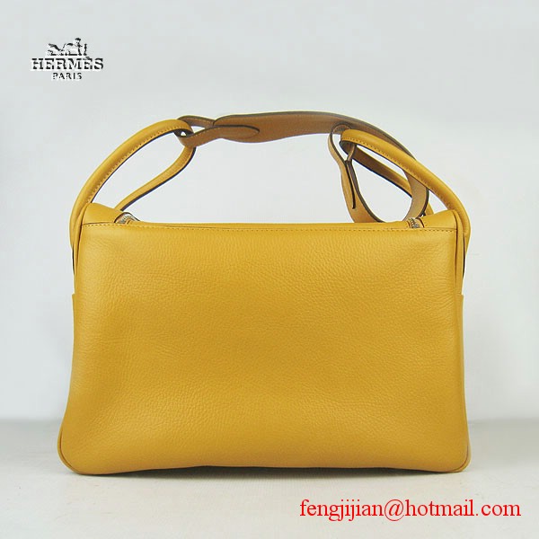 Hermes Women Shoulder Bag Yellow 6208