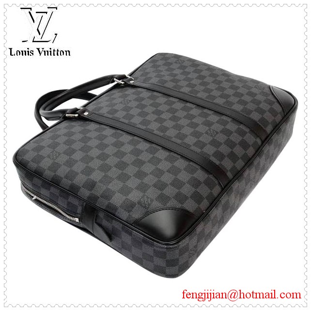 Louis Vuitton Damier Graphite Canvas Porte Documents Voyage GM N41123