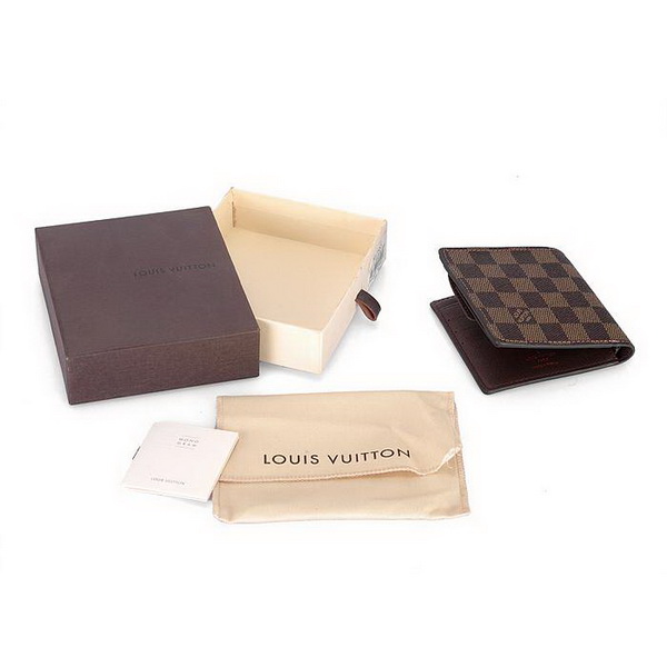 Louis Vuitton Damier Ebene Canvas Marco Wallet N61675