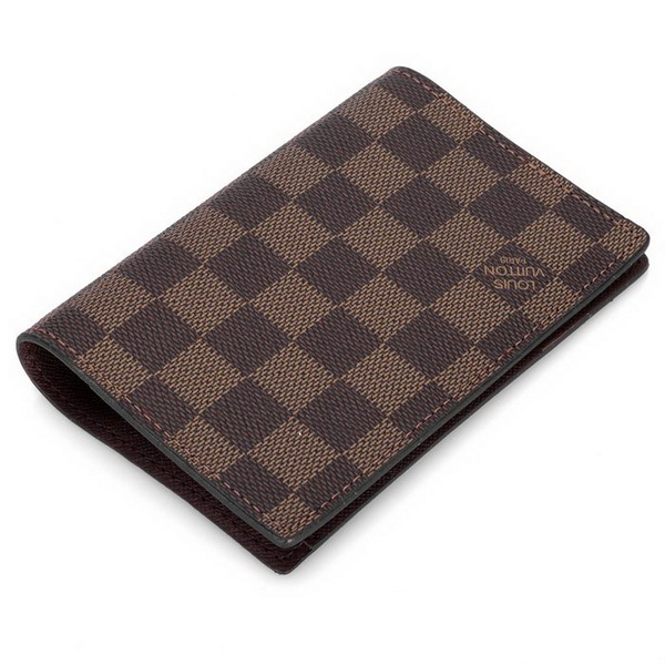 Louis Vuitton Damier Ebene Canvas Passport Wallet N60180