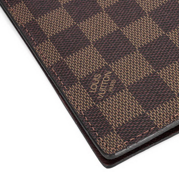 Louis Vuitton Damier Ebene Canvas Passport Wallet N60180