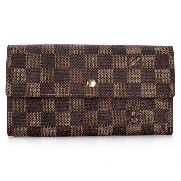 Louis Vuitton Damier Ebene Canvas Sarah Wallet N61734