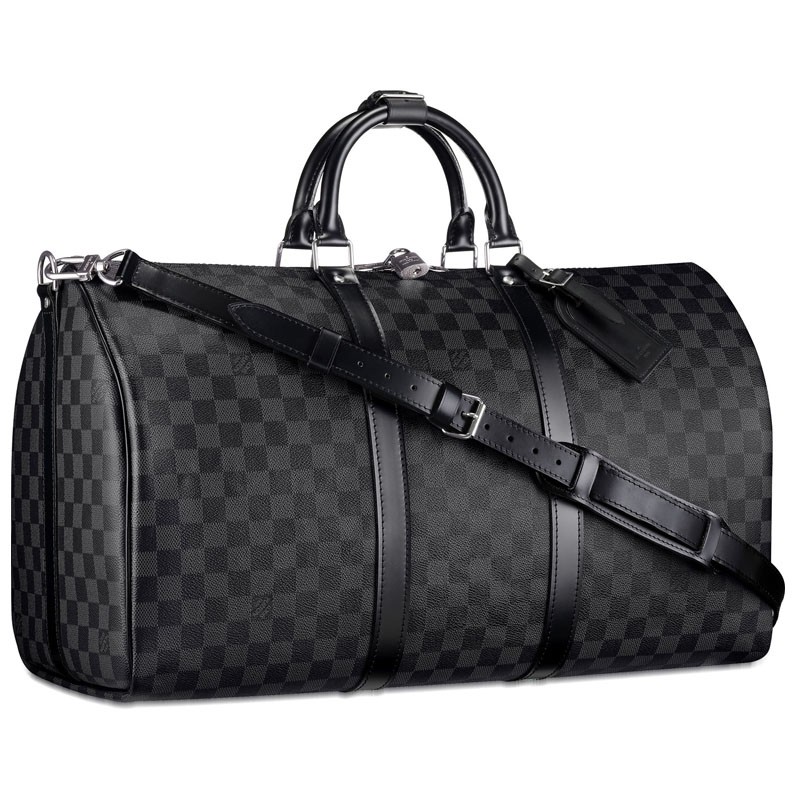 Louis Vuitton Damier Graphite Canvas Keepall 55 Strap N41413