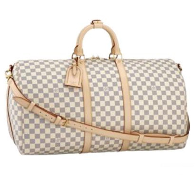 Louis Vuitton Damier Azur Canvas Keepall 55 Shoulder Strap N41429